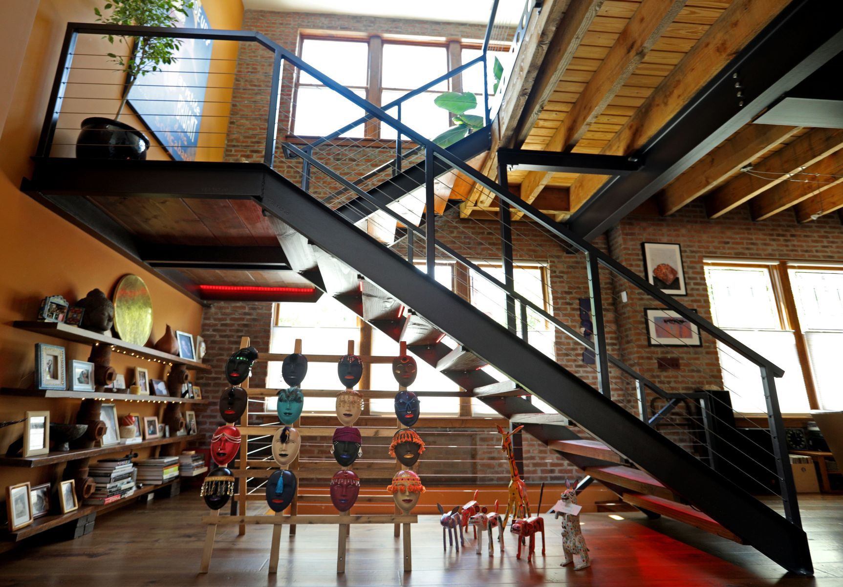 At home: Don and Phyllis' Benton Park loft